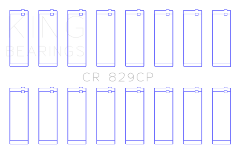 King Engine Bearings IHC/FORD 420CI 6.9L / 445CI 7.3L 16V (Size Standard) Connecting Rod Bearing Set Bearings King Engine Bearings