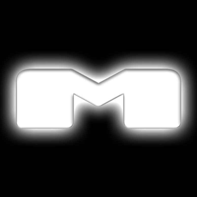ORACLE Lighting Universal Illuminated LED Letter Badges - Matte Wht Surface Finish - M Light Accessories and Wiring ORACLE Lighting