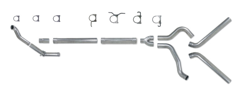 Diamond Eye KIT 4in TB MFLR RPLCMENT PIPEDUALALUM94-97 5 7 3L F250/F350 PWRSTROKE NFS Turbo Back Diamond Eye Performance