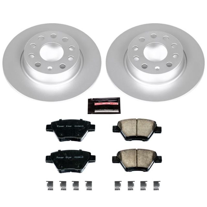 Power Stop 10-12 Audi A3 Rear Z23 Evolution Sport Coated Brake Kit Brake Kits - Performance D&S PowerStop