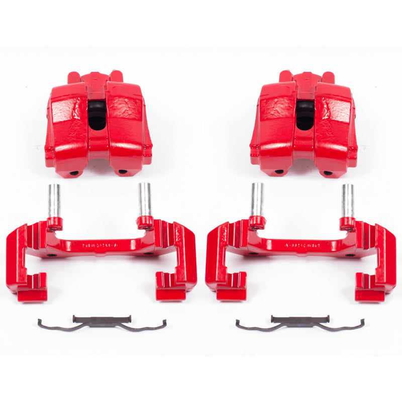 Power Stop 09-12 Ford Escape Front Red Calipers w/Brackets - Pair Brake Calipers - Perf PowerStop