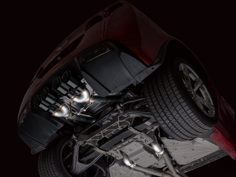 AWE Tuning 05-07 C6 Chevrolet Corvette 6.0L Track Edition Axle-Back Exhaust w/ Diamond Black Tips Axle Back AWE Tuning
