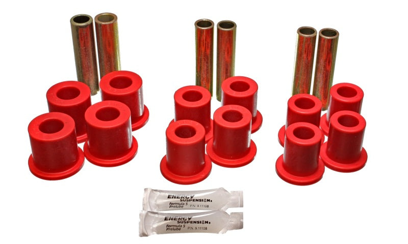 Energy Suspension Fd 4 Wd Frt Sprg Bush Set - Red Bushing Kits Energy Suspension