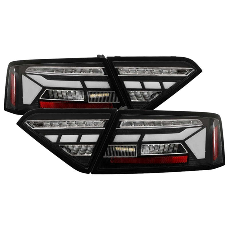 Spyder Apex 13-17 Audo A5 / S5 / RS5 (Factory LED) LED Tail Lights - Blk (ALT-YD-AA513LED-SEQGR-BK) Tail Lights SPYDER