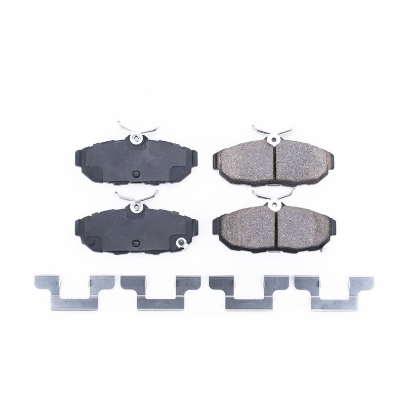 Power Stop 11-14 Ford Mustang Rear Z17 Evolution Ceramic Brake Pads w/Hardware Brake Pads - OE PowerStop