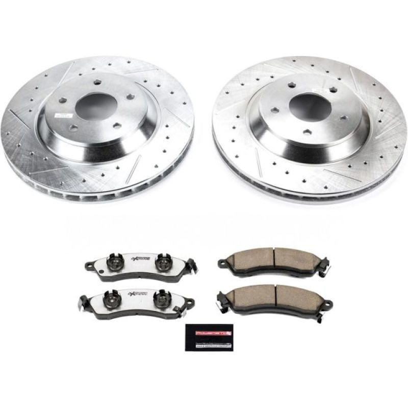 Power Stop 88-96 Chevrolet Corvette Front Z26 Street Warrior Brake Kit Brake Kits - Performance D&S PowerStop