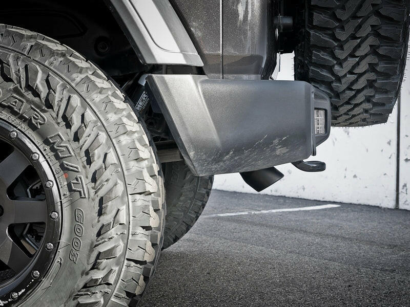 aFe MACH Force-Xp Axle-Back Exhaust System w/Black Tip 18-20 Jeep Wrangler L4-2.0T / V6-3.6L Axle Back aFe