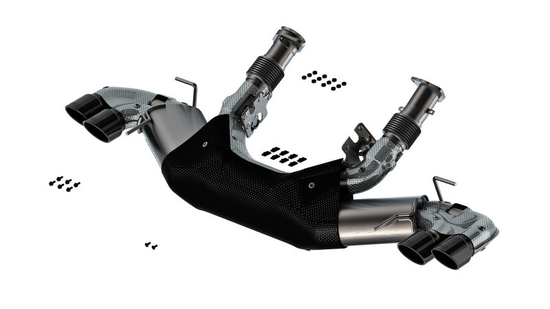 Borla 20-24 Chevy Corvette 6.2L V8 AT w/o NPP 3in S-Type Catback Exhaust - Black Chrome Tips Catback Borla