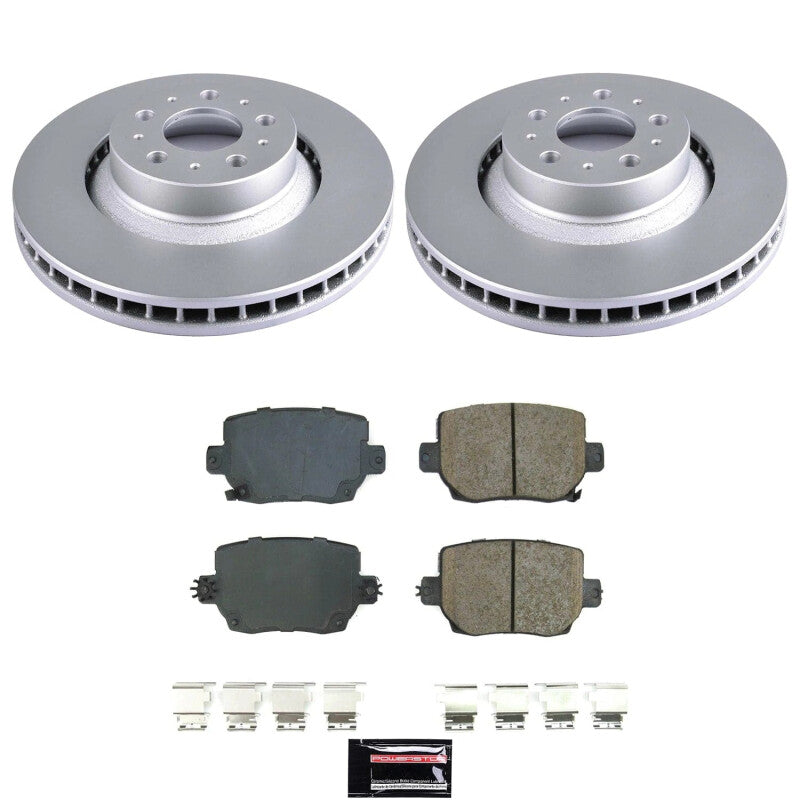 Power Stop 20-24 Tesla Y Rear Z17 Coated Brake Kit Brake Kits - Performance Blank PowerStop