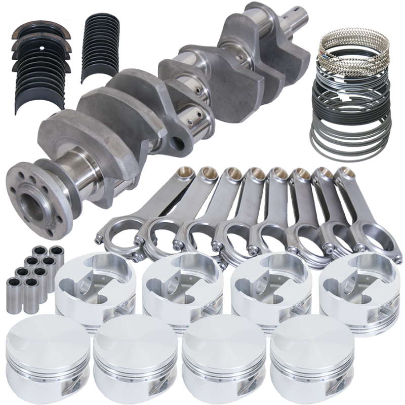 Eagle Chevy 454 4.000in Crank 6.385in H-Beam -3cc Flat Top 4.310in Pistons Rotating Assembly Rotating Assemblies Eagle