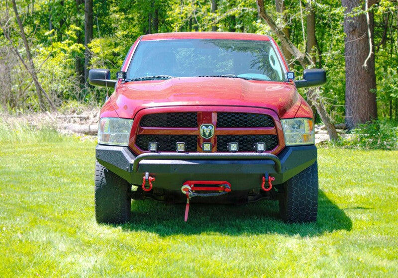 Fishbone Offroad 2009+ Ram 1500 Classic Anglerfish Front Bumper - Black Texture Bumpers - Steel Fishbone Offroad
