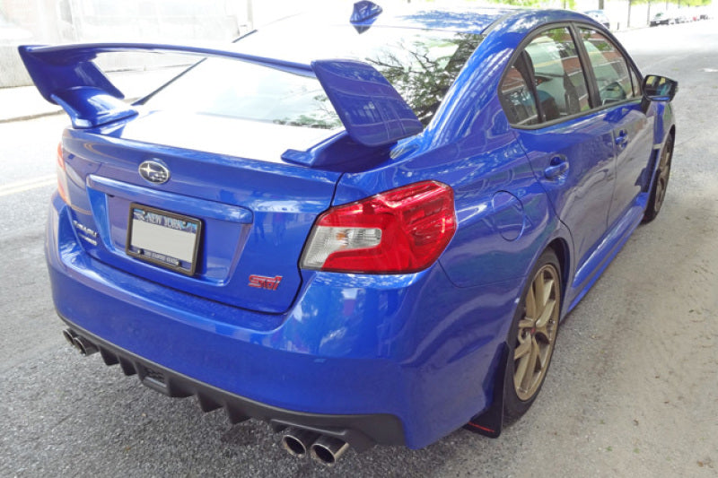 Rally Armor 15-21 Subaru WRX/STI Blue UR Mud Flap w/White Logo Mud Flaps Rally Armor