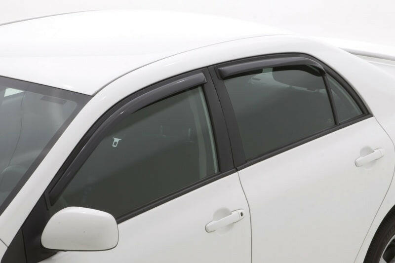 AVS 09-13 Toyota Corolla Ventvisor In-Channel Front & Rear Window Deflectors 4pc - Smoke Wind Deflectors AVS