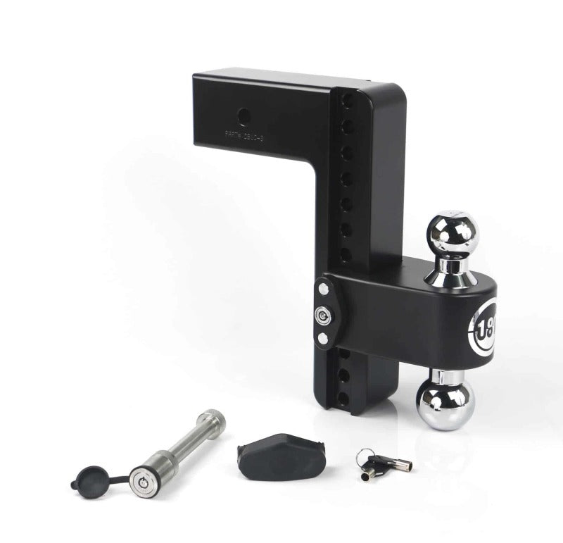 Weigh Safe 180 Hitch 10in Drop Hitch & 3in Shank (10K/21K GTWR) w/WS05 - Black Cerakote Hitch Ball Mounts Weigh Safe
