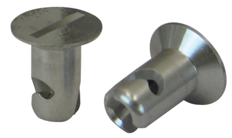 Moroso Quick Fastener - Flush Head - 5/16in x .450in - Aluminum - 10 Pack Fittings Moroso