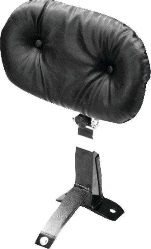 Mustang 08-21 Harley FL Touring Driver Backrest Kit Regal - Black Backrests Mustang Motorcycle