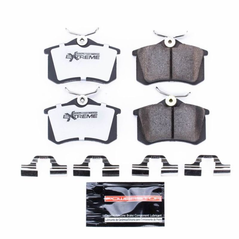 Power Stop 03-04 Audi A4 Rear Z26 Extreme Street Brake Pads w/Hardware Brake Pads - Performance PowerStop