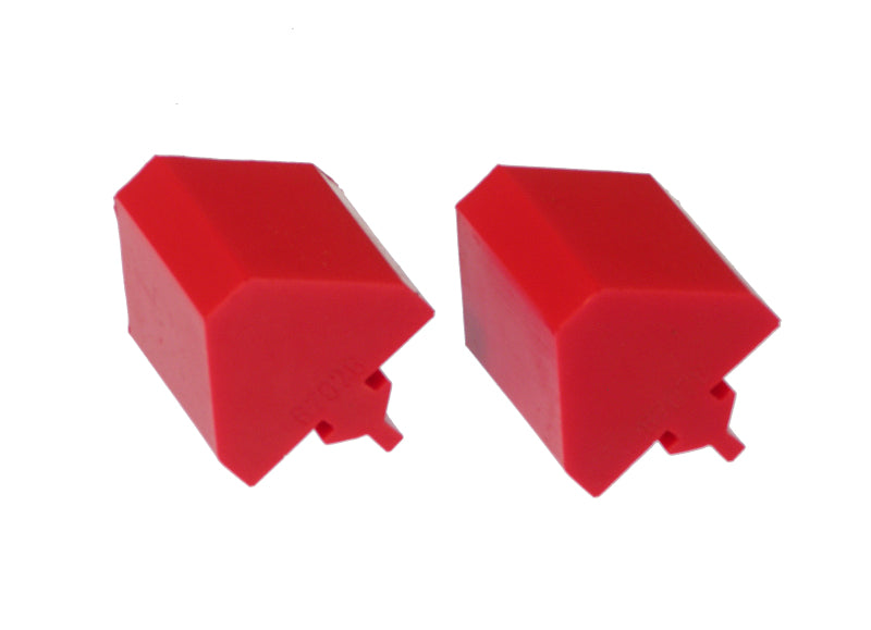 Prothane Universal Bump Stop Pull Through Style - Red Bump Stops Prothane
