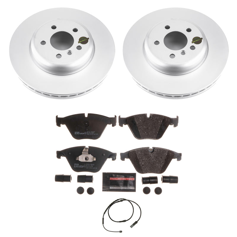 Power Stop 14-16 BMW 535d Front Euro-Stop Brake Kit Brake Kits - OE PowerStop