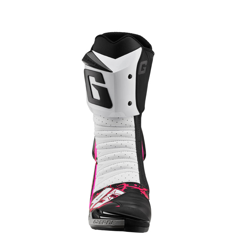 Gaerne GP1 Limited Series Scott Redding Replica Boot Bold White/Pink Size 9 Motorcycle Boots Gaerne