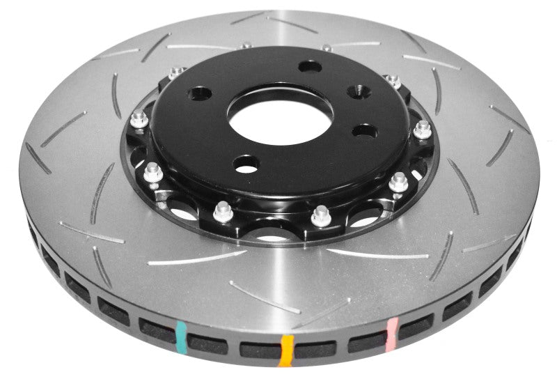 DBA 2012 Lotus Exige Front Slotted 5000 Series 2 Piece Rotor Assembled w/ Black Hat Brake Rotors - 2 Piece DBA