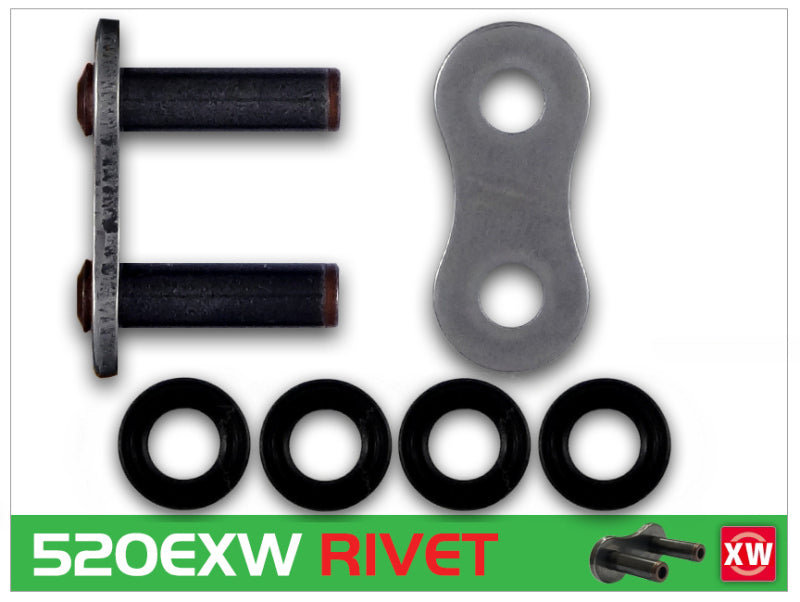 RK Chain 520EXW Rivet Link - Natural Chains RK Chain