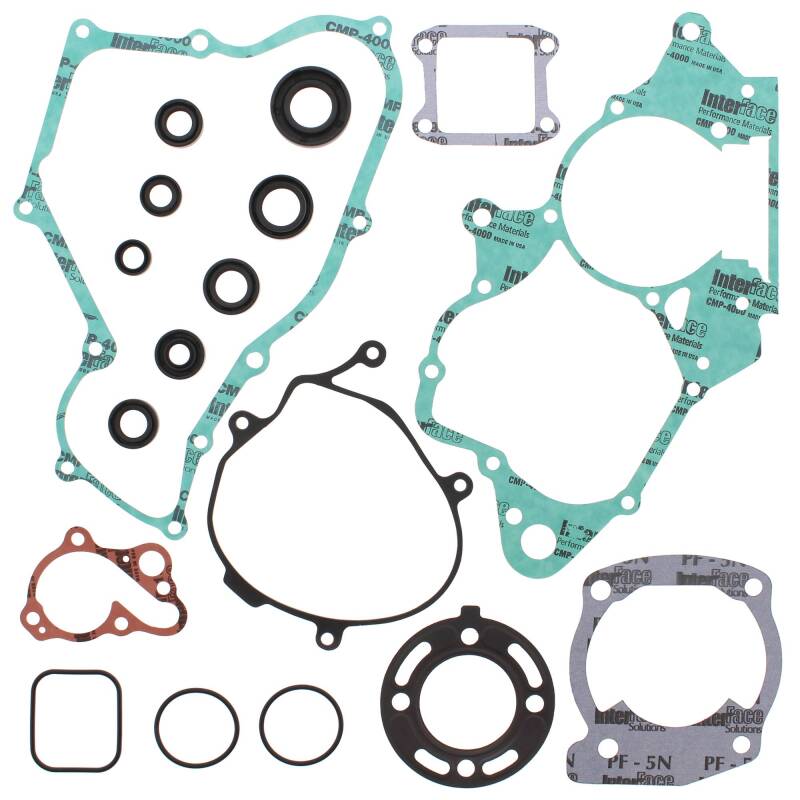 Vertex Gaskets 05-07 Honda CR85R Complete Gasket Kit w/ Oil Seals Engine Hardware Vertex Pistons