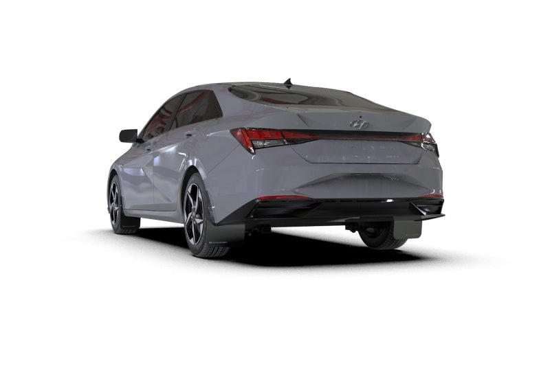 Rally Armor 21-23 Hyundai Elantra Black UR Mud Flap w/Grey Logo Mud Flaps Rally Armor