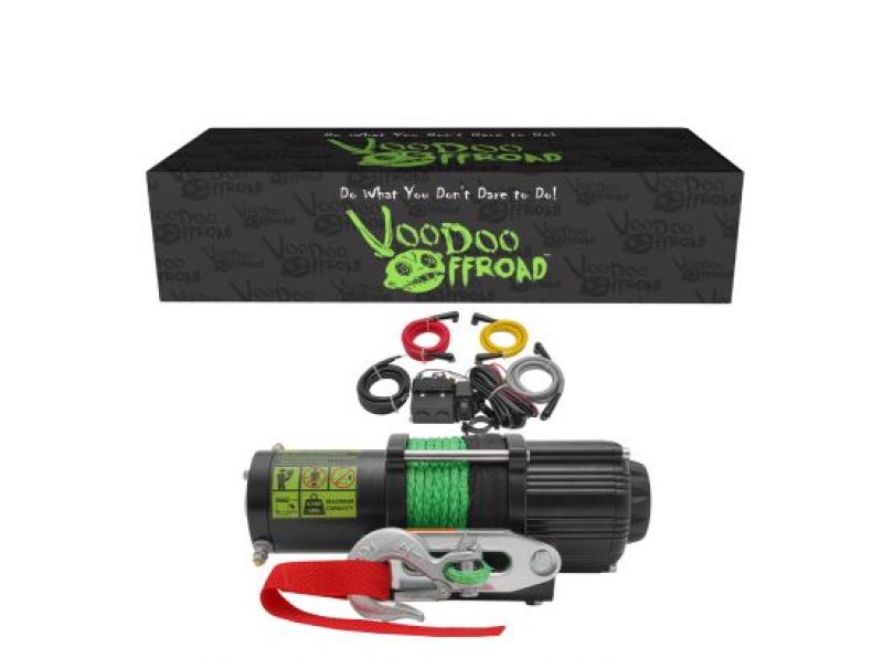 Voodoo Offroad Summoner 4500lb UTV Winch w/ 50ft Synthetic Rope Winches Voodoo Offroad