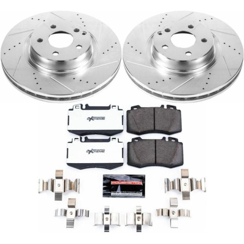 Power Stop 07-09 Mercedes-Benz E350 Front Z26 Street Warrior Brake Kit Brake Kits - Performance D&S PowerStop