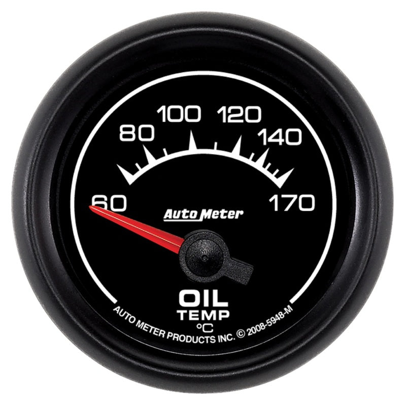 Autometer Gauge Oil Temp 2 1/16 in. 60-170C Electric ES Gauges AutoMeter