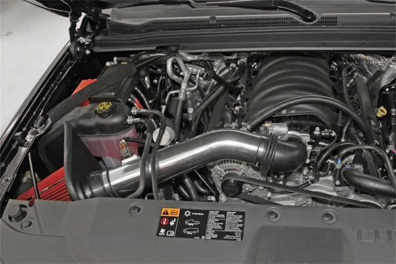 Spectre 14-15 GM Silverado/Sierra V8-5.3L F/I Air Intake Kit - Polished w/Red Filter Cold Air Intakes Spectre