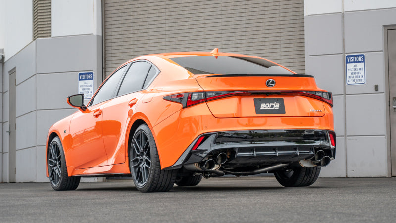 Borla 15-24 Lexus RC F Axle-Back Exhaust System S-Type - Black Chrome Axle Back Borla