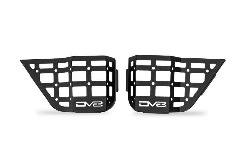 DV8 Offroad 11-18 Jeep Wrangler JK 4 Door Only Rear Door Pocket Molle Panels - Black Exterior Trim DV8 Offroad