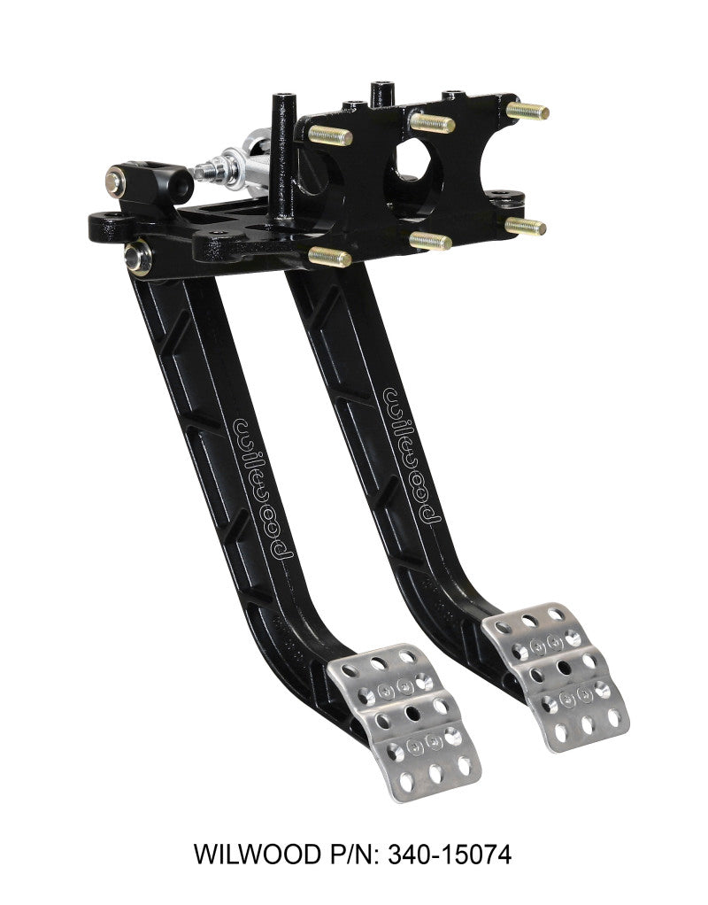 Wilwood Adjustable-Trubar Dual Pedal - Brake / Clutch - Rev. Swing Mount - 6.25:1 Pedals Wilwood