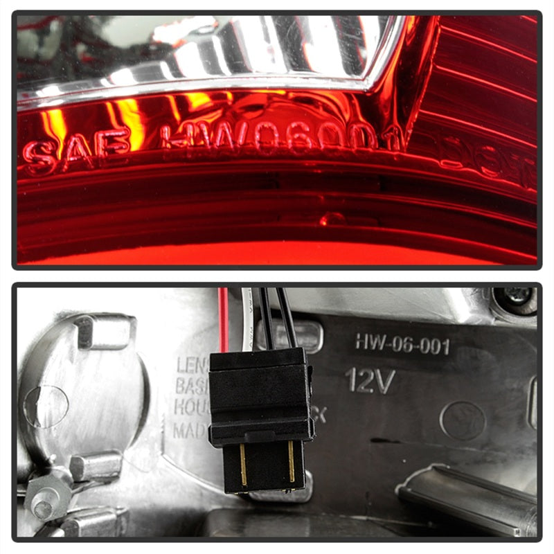 xTune Ford F150 Styleside 97-03 Super Duty 99-07 LED Tail Lights Red Smoke ALT-ON-FF15097-LED-RC Tail Lights SPYDER