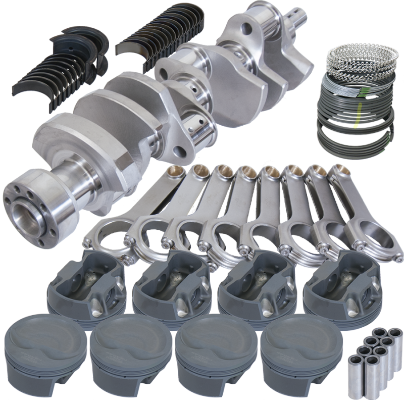 Eagle Chevy LT1 350 1Pc 3.750in Crank 6.000in H-Beam -16cc Inv Dome 4.060in Piston Rotating Assembly Rotating Assemblies Eagle