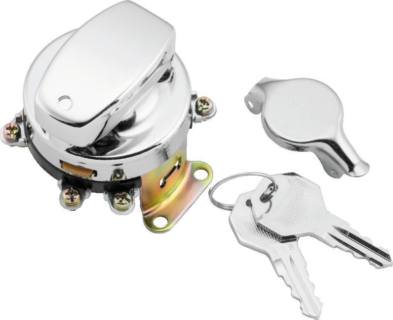 Twin Power 36-72 FL Chrome Fat Bob Style Ignition Switch Relays TwinPower