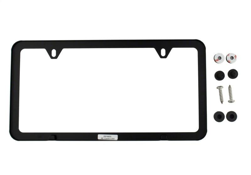 Ford Racing Ford Performance Slim License Plate Frame - Black Stainless Steel License Frame Ford Racing