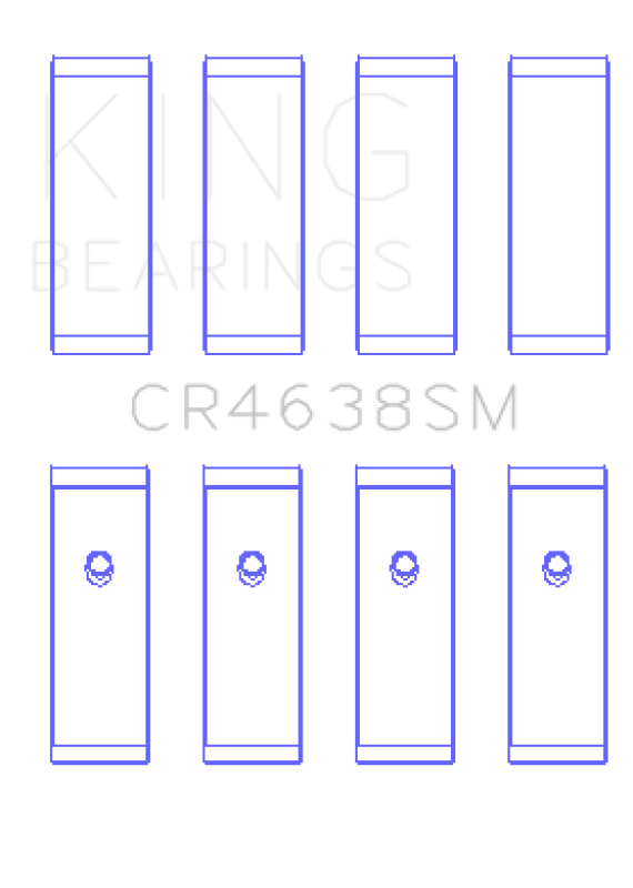 King Engine Bearings Nissan MR18DE / MR20DE (Size 0.25 Oversized) Rod Bearing Set Bearings King Engine Bearings