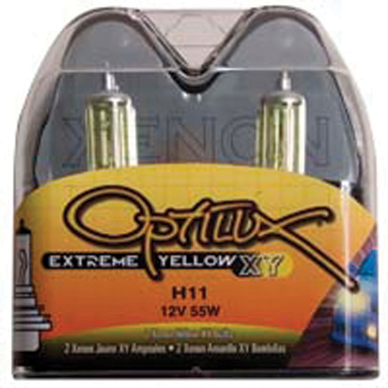 Hella Optilux H11 55W XY Extreme Yellow Bulbs (Pair) Bulbs Hella