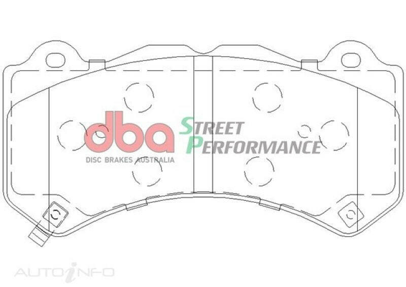 DBA 07-22 Nissan GT-R R35 Front Street Performance Brake Pad Kit Brake Pads - Performance DBA