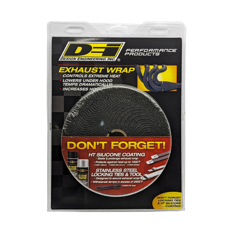 DEI Exhaust Wrap 1in x 50ft - Black Exhaust Wrap DEI