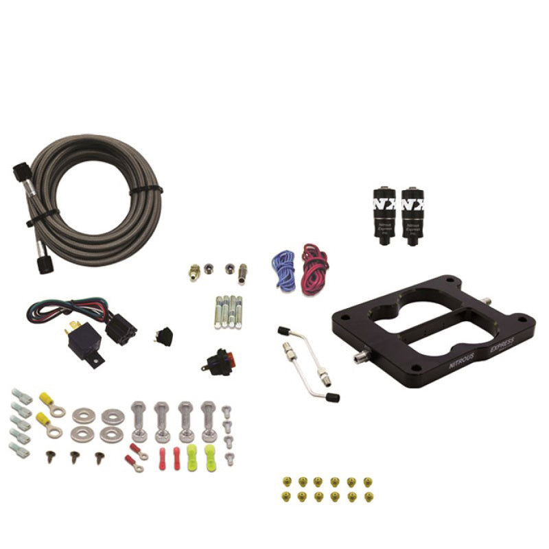 Nitrous Express Q-Jet/Holley Spread Bore Hitman Nitrous Kit (100-200HP) w/o Bottle Nitrous Systems Nitrous Express