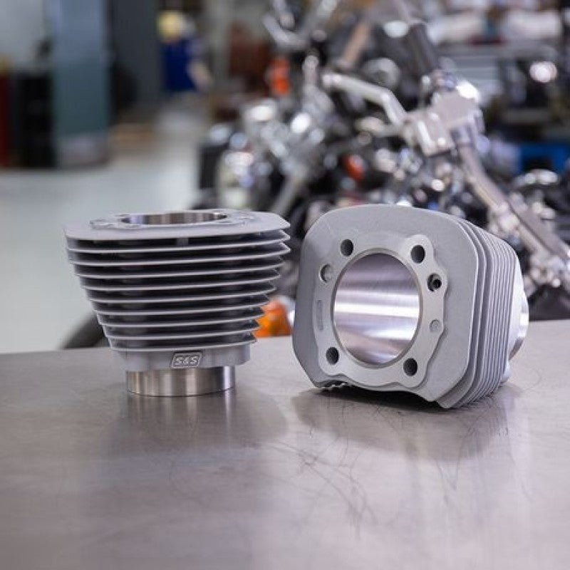 S&S Cycle 86-21 Sportster Models 1250cc 3 9/16in Bore Cylinder Set - Silver Piston Sets - Powersports S&S Cycle