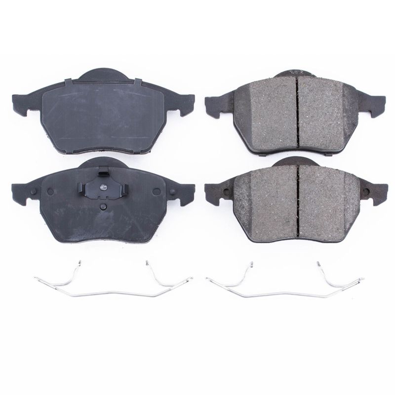 Power Stop 00-03 Audi TT Front Z17 Evo Ceramic Brake Pad w/Hardware Brake Kits - Performance Blank PowerStop