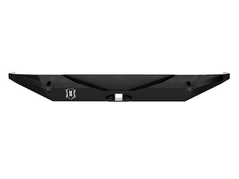 ICON 2018+ Jeep Wrangler JL Pro Series Rear Bumper w/Hitch/Tabs Bumpers - Steel ICON