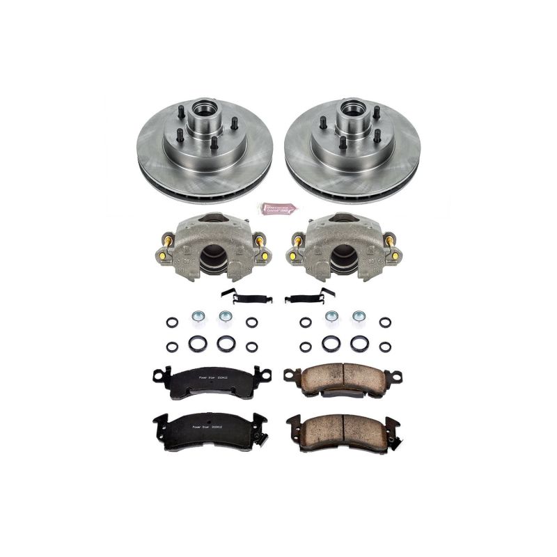 Power Stop 71-73 Buick Centurion Front Autospecialty Brake Kit w/Calipers Brake Rotors - OE PowerStop