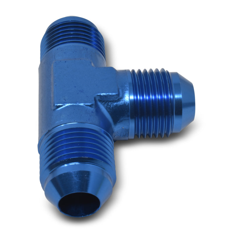 Russell Performance -6 AN Flare Tee Fitting (Blue) Fittings Russell