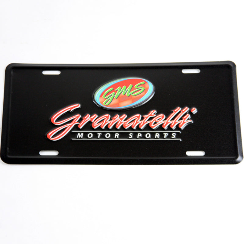 Granatelli Motor Sports Aluminum License Plate - Black Face & Full Color Logo License Frame Granatelli Motor Sports